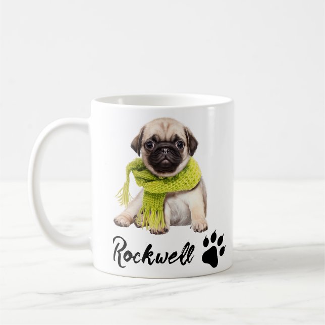 Mug Empreintes de pattes Cadre personnalisé Photo pour (Gauche)