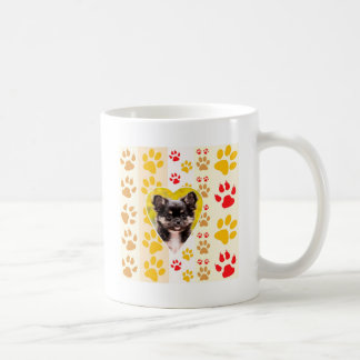 Mug Empreintes de pattes cardiaques du Chihuahua