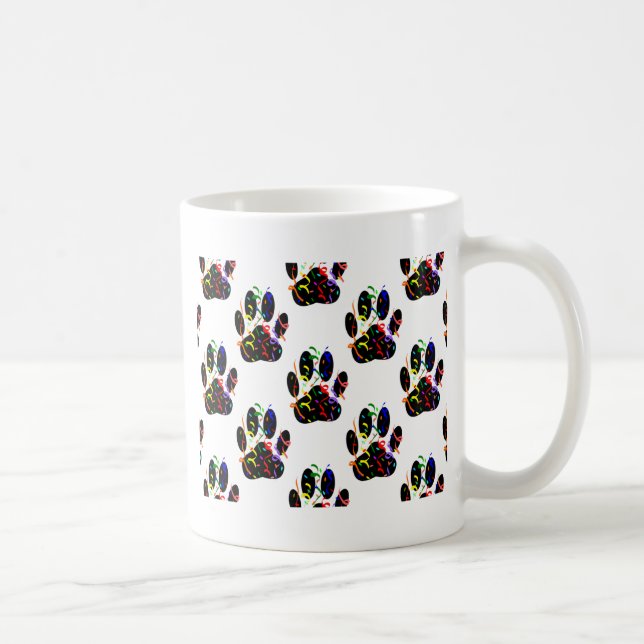Mug Empreintes de pattes Confetti Et Motif Party Strea (Droite)