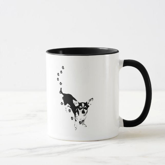 Mug Empreintes de pattes de chiwawa (Droite)