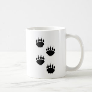 Mug Empreintes de pattes de l'ours noir