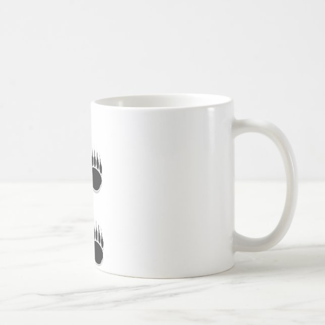 Mug Empreintes de pattes de l'ours noir (Droite)