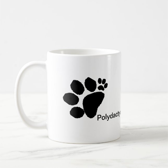 Mug - Empreintes de pattes polydactyles (Gauche)