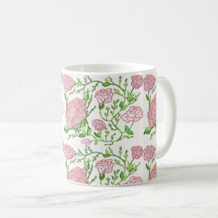 Mug En amour avec la vie et la peinture Fleurs