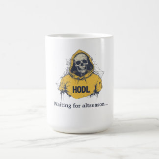 Mug En attendant l'aube. HODL & Wait Tee
