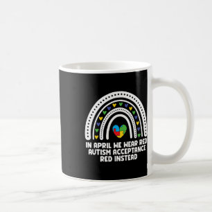 Mug En Avril Nous Portons Rouge Acceptation Sensibilis