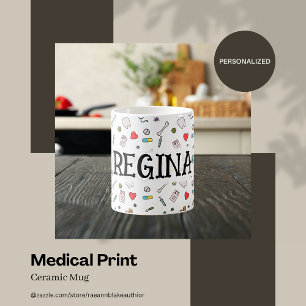 Mug en céramique à impression médicale personnalis
