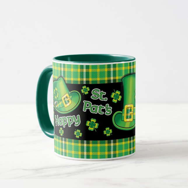 Mug en céramique Casquette de St. Pat (Devant gauche)