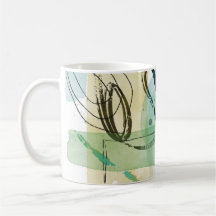 Mug en céramique d'art Abstrait - Modern Coffee Cu