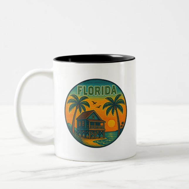 Mug en céramique de l'État de Floride (Gauche)