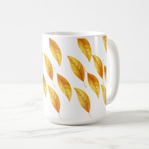 Mug en céramique de sérénité feuillue"