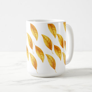 Mug en céramique de sérénité feuillue"