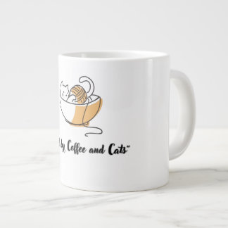Mug en céramique Mignon alimenté par le café et le
