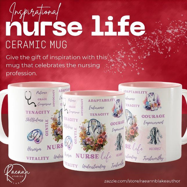 Mug en céramique Nurse Life (Créateur téléchargé)