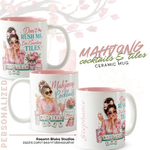 Mug en céramique personnalisé avec cocktails et tu