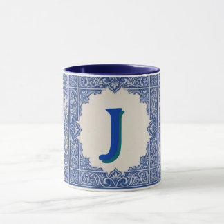 Mug en céramique personnalisé Azulejo Portugais