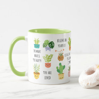 Mug en céramique Plante, mignonne pour l'esprit po
