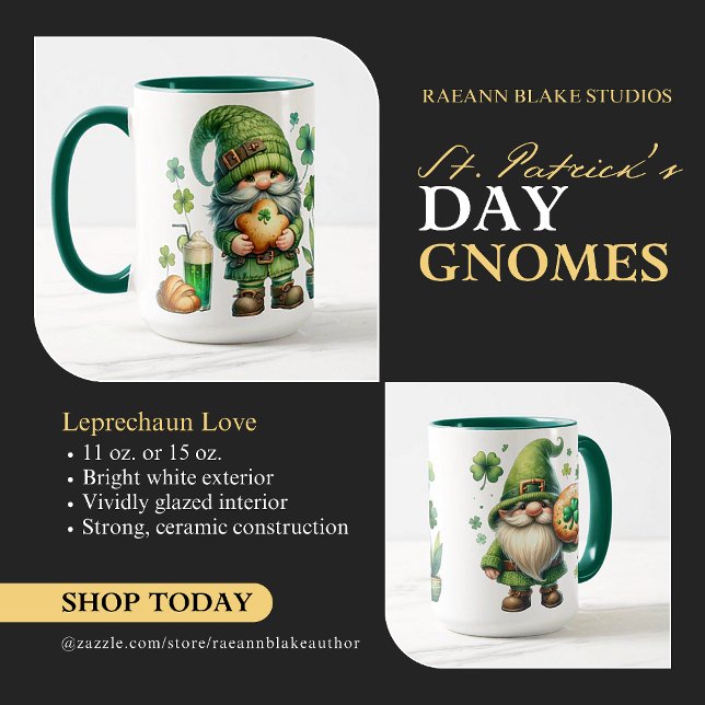 Mug en céramique St. Patrick's Day (Créateur téléchargé)