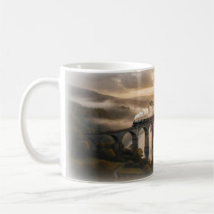 Mug en céramique Viaduc de train à vapeur Journey 