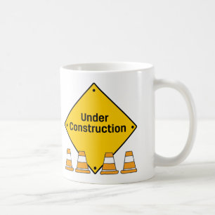 Mug En construction avec des cônes