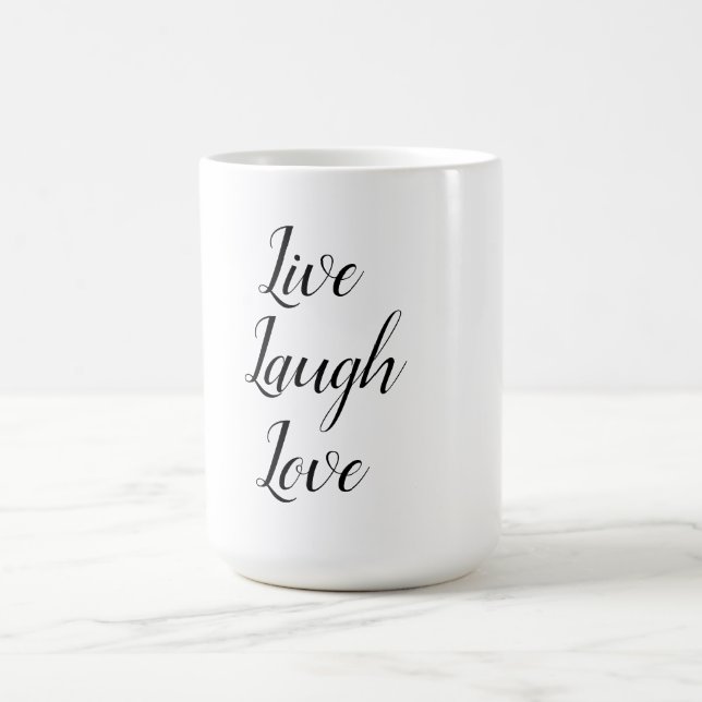 Mug "en direct, rire, aimer" (Centre)