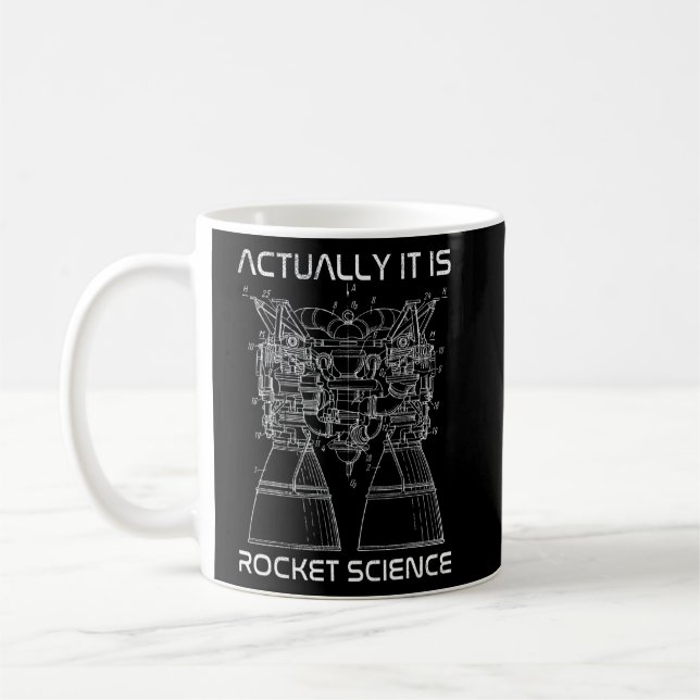 Mug En Fait C'Est Rocket Science Math Engineering Tea (Gauche)