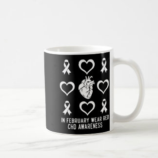 Mug En février, nous portons du rouge Chd sensibilisat