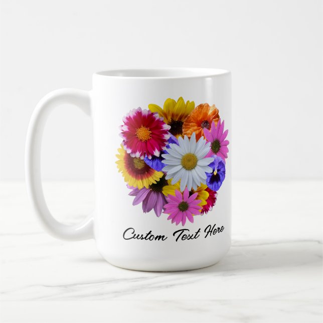 Mug En Fleur - Bouquet floral rond (Gauche)