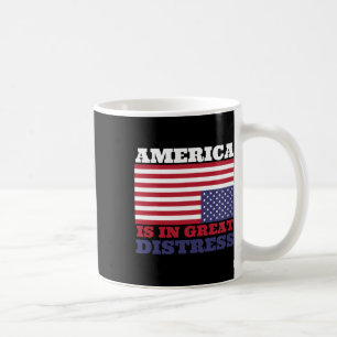 Mug En Grande Détresse À L'Encontre Du Drapeau América