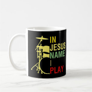 Mug En Jésus Nom Je Joue Vintage Tambour T-ShirtVintag