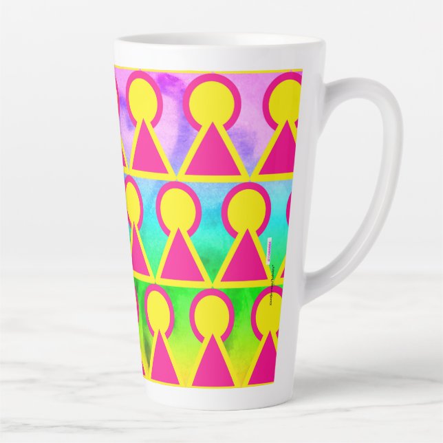 Mug en latte coloré (Droite)