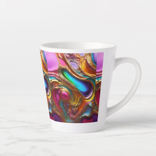 Mug en latte coloré Dreamy (Droite)