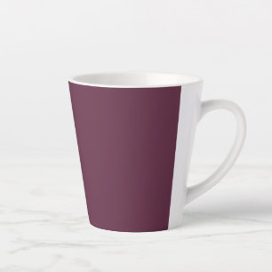 Mug en latte de céramique bordeaux