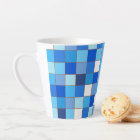 Mug en latte de grille bleue
