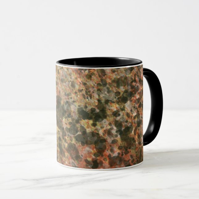 Mug en marbre marron (Devant droit)