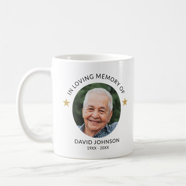 Mug En Mémoire d'amour Personnalisé Photo Keepsaké (Gauche)