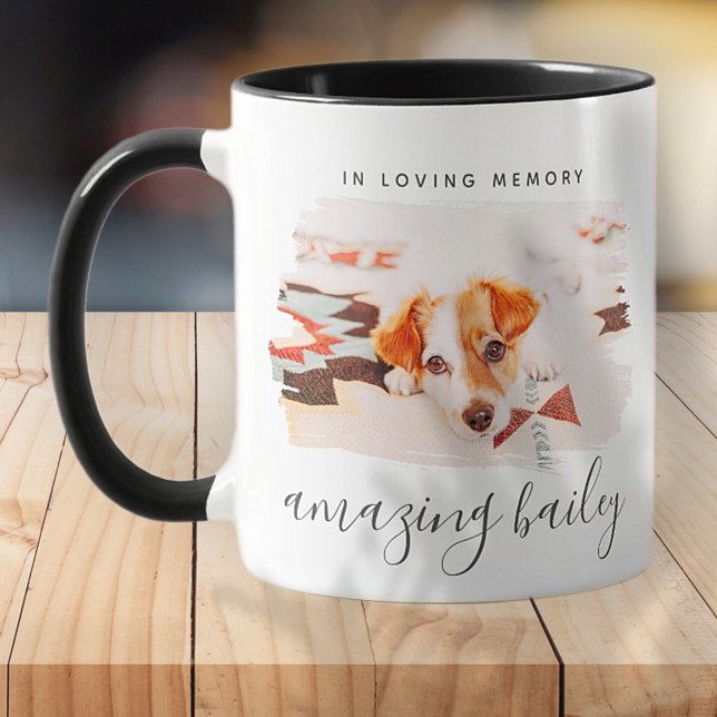 Mug En Mémoire d'amour Photo personnalisée Pet Memoria (Créateur téléchargé)