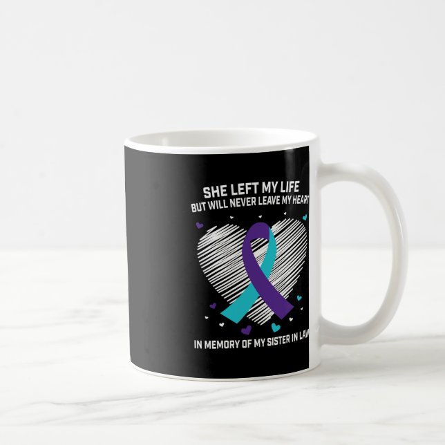 Mug En mémoire de ma soeur en droit Sensibilisation au (Droite)