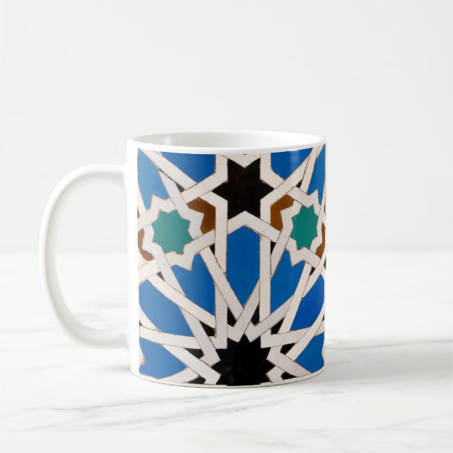 Mug en mosaïque bleue marocaine (Gauche)