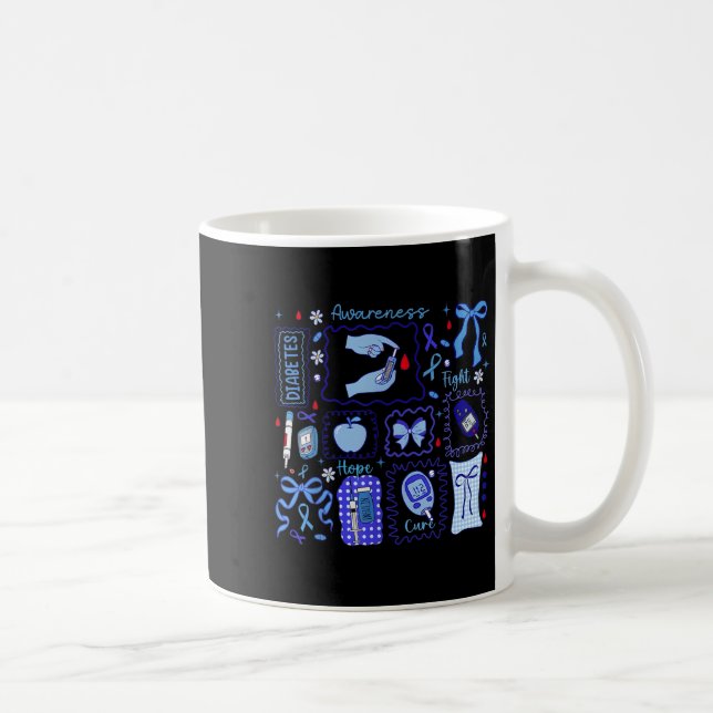Mug En Novembre, Nous Portons Bleu Lutte De Sensibilis (Droite)