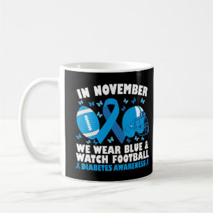 Mug En Novembre Nous Portons Du Bleu Et Regardons Le F