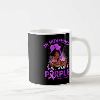 Mug En Novembre Nous Portons Violet Black Femmes Épile