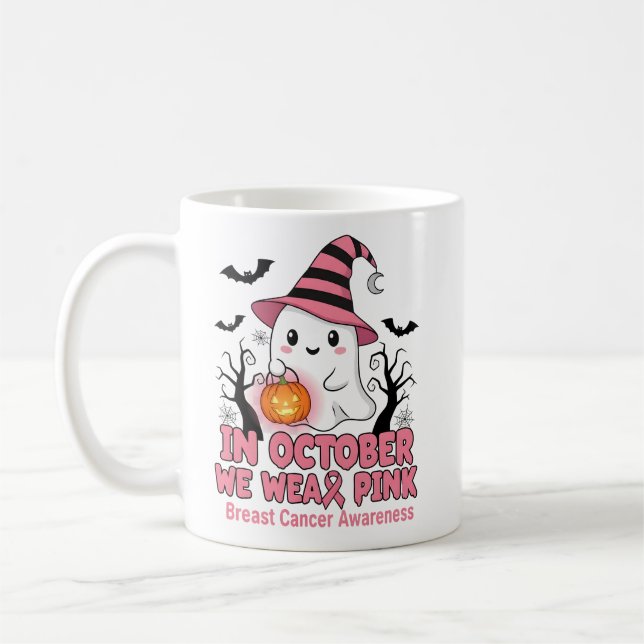 Mug en octobre Nous portons des lauréats roses du canc (Gauche)