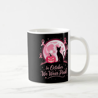 Mug En Octobre Nous Portons Pink Cat Ribbon Cancer Du 