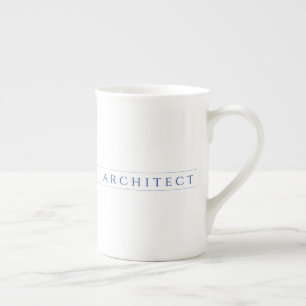 Mug en porcelaine fine ARCHITECT / Bleu marine