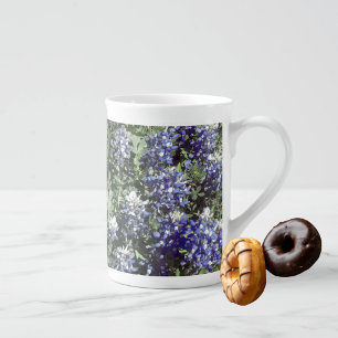 Mug en porcelaine fine aux fleurs sauvages Texas B