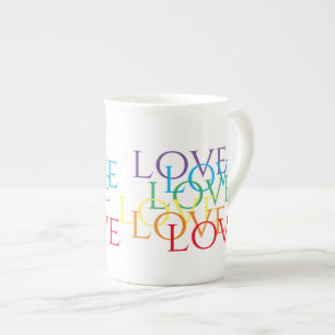 Mug en porcelaine RAINBOW LOVE