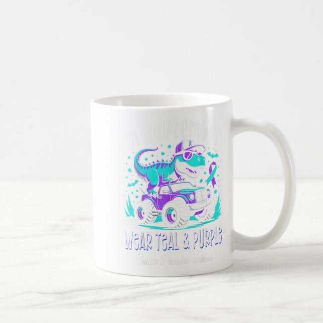Mug En Septembre Nous Portons Turquoise Et Violet T Re (Droite)