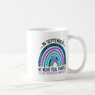 Mug En Septembre Nous Portons Turquoise Ribbon Suicide