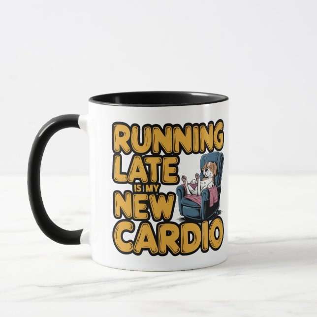 Mug En Tard Est Mon Nouveau Cardio (Gauche)